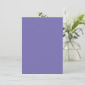 Periwinkle Solid Color Informatiekaartje (Staand voorkant)