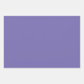 Periwinkle Solid Color Inpakpapier Vel (Voorkant 2)