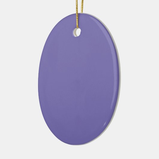 Periwinkle Solid Color Keramisch Ornament (Links)