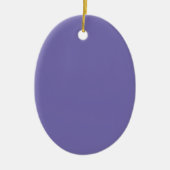 Periwinkle Solid Color Keramisch Ornament (Voorkant)