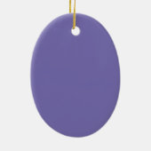 Periwinkle Solid Color Keramisch Ornament (Achterkant)
