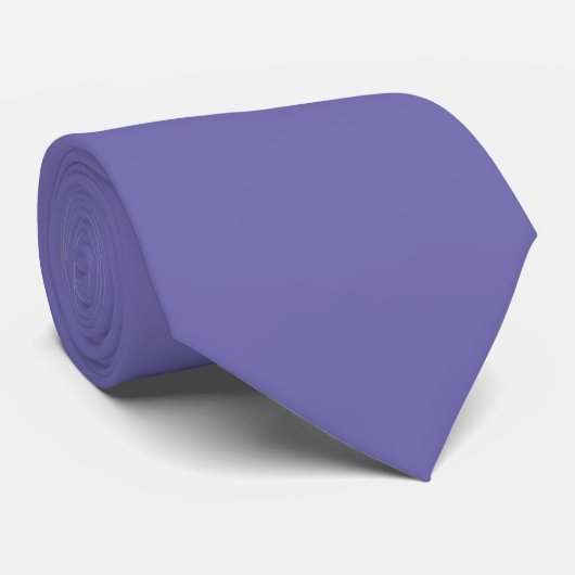 Periwinkle Solid Color Stropdas (Opgerold)