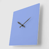 Periwinkle Solid Color Vierkante Klok (Hoek)