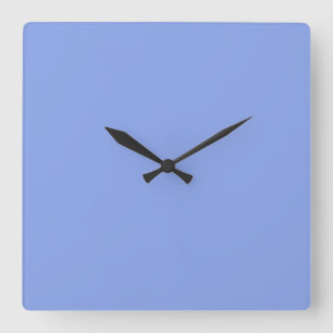 Periwinkle Solid Color Vierkante Klok