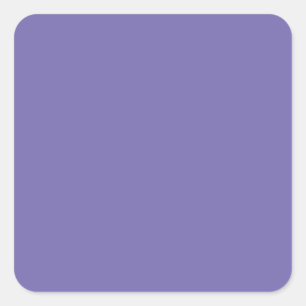 Periwinkle Solid Color Vierkante Sticker