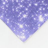 Periwinkle Stars Fleece Deken (Hoek)