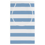Periwinkle Stripes Pattern Gepersonaliseerd Klein Cadeauzakje (Achterkant)