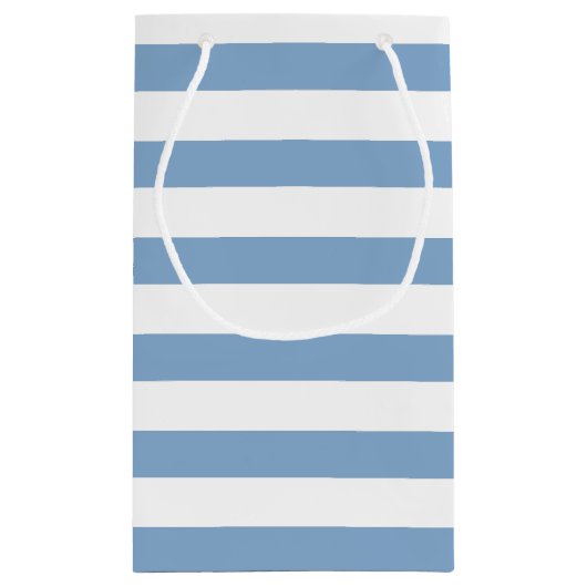 Periwinkle Stripes Pattern Gepersonaliseerd Klein Cadeauzakje (Achterkant)