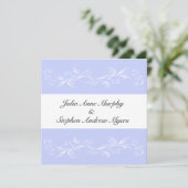 Periwinkle Sweet Floral Wedding Invitations Kaart (Staand voorkant)