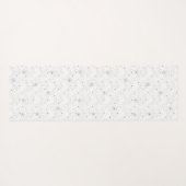 Periwinkle Taupe White Flowers Yogamat