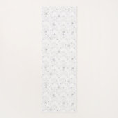 Periwinkle Taupe White Flowers Yogamat (Achterkant)