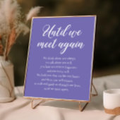 Periwinkle tot we weer een huwelijksgedenkteken on poster