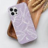 Periwinkle Tropical Palm Leaf Pattern Case-Mate iPhone Case