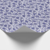 Periwinkle tuliembloem cadeaupapier (Hoek)