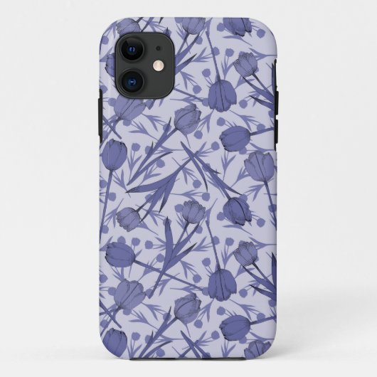 Periwinkle tuliembloem Case-Mate iPhone case (Achterkant)