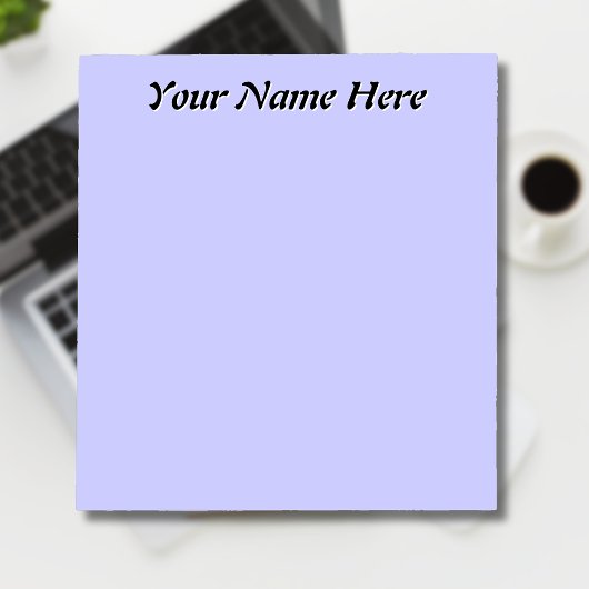 Periwinkle unieke gepersonaliseerde leraar geschen notitieblok
