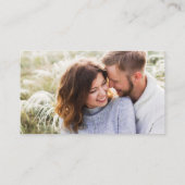 Periwinkle van de QR-foto van de bruiloft van pens Informatiekaartje (Achterkant)