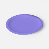 Periwinkle, vaste kleur papieren bordje (Gekanteld)