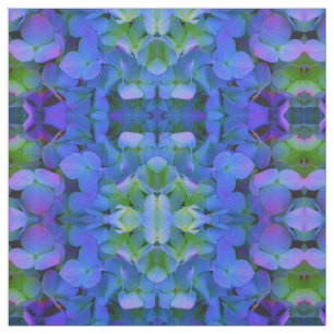 Periwinkle violet blauwe hydrangeas- romantische f stof