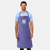 Periwinkle - voeg logo apron toe schort (Gedragen)