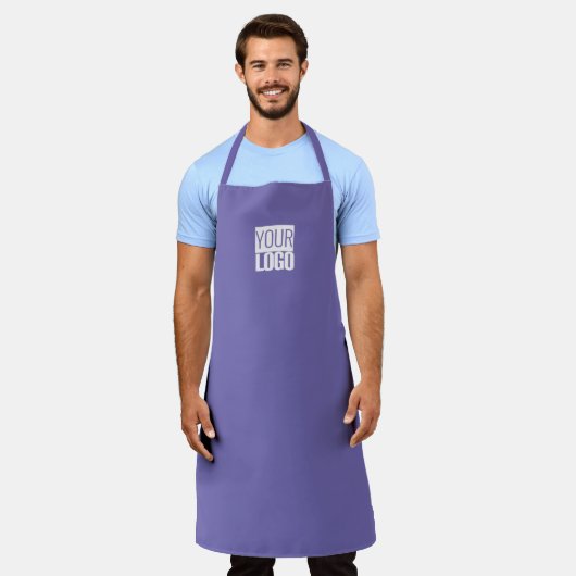 Periwinkle - voeg logo apron toe schort (Gedragen)