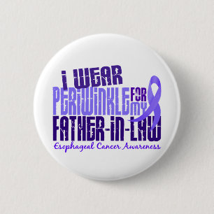 Periwinkle voor priester-in-law 6.4 oesofageale ka ronde button 5,7 cm