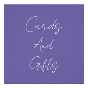 Periwinkle Vrijgezellenfeest Baby shower bruiloft  Perfect Poster