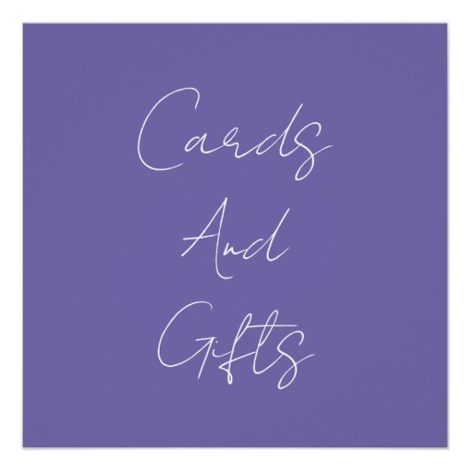 Periwinkle Vrijgezellenfeest Baby shower bruiloft  Perfect Poster (Voorkant)