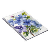 Periwinkle - Watercolor flowers Notitieboek (Rechterzijde)