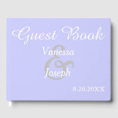 Periwinkle Wedding Gastenboek (Voorkant)