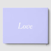 Periwinkle Wedding Gastenboek (Achterkant)