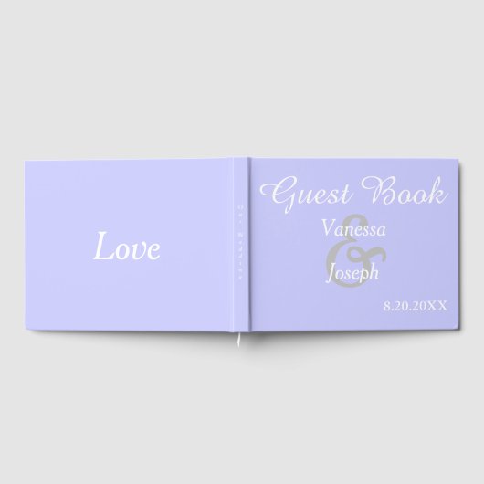 Periwinkle Wedding Gastenboek (Volledig)