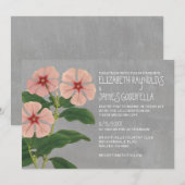 Periwinkle Wedding Invitations Kaart (Voorkant / Achterkant)