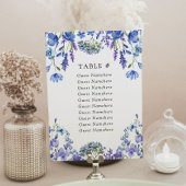 Periwinkle Wildflower Bloemen Bruiloft Zitplaatsen Kaart