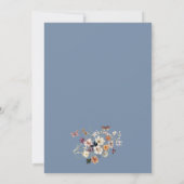 Periwinkle Wildflower Boho Pastel Vrijgezellenfees Kaart (Achterkant)