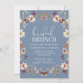 Periwinkle Wildflower Bridal Brunch Vrijgezellenfe Kaart (Voorkant)