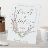 Periwinkle Wildflower Kaarten en geschenken Reclamebord Met Voetstuk (Insitu)