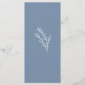 Periwinkle Wildflower Wedding Flat Menu (Achterkant)