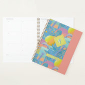 Periwinkle Zomer Vaporwave Zonsondergang en Palmbo Planner (Display)