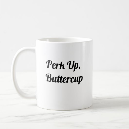 Perk Up Buttercup - Schattigee koffie Mok (Links)