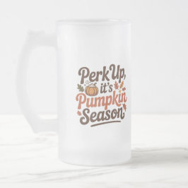 Perk up pumpkin coffee quote seasonal cozy matglas bierpul