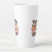 Perk up pumpkin spice coffee quote seasonal cozy latte mok (Voorkant)