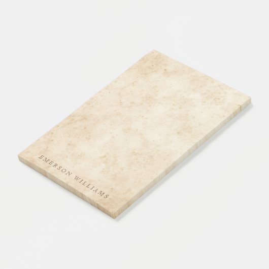 perkament antiek oud papier rustige naam post-it® notes (Schuin)