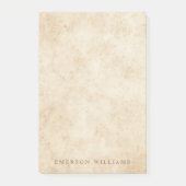 perkament antiek oud papier rustige naam post-it® notes (Voorkant)