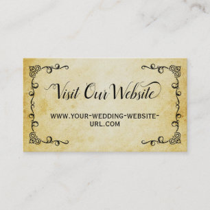 perkament Bezoek onze trouwwebsite Informatiekaartje