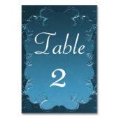  Perkament Blauwgroen Bruiloft Kaart (Achterkant)