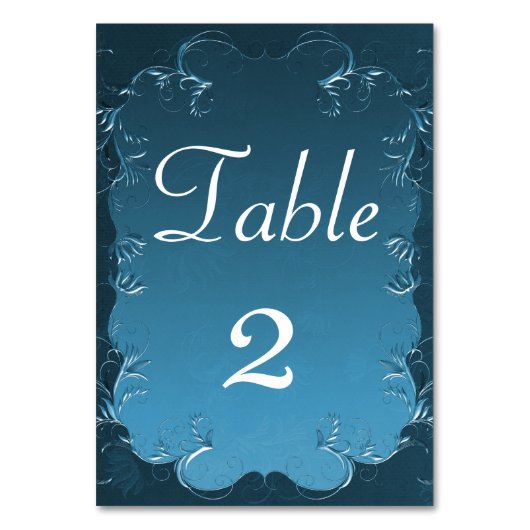  Perkament Blauwgroen Bruiloft Kaart (Voorkant)