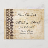 perkament Collectie Sla de datum op Aankondigingskaart (Voorkant)