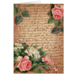 perkament en Rozen van shabby
