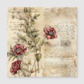 Perkament Liefdesbrief met Bloemen (1) (Voorkant)